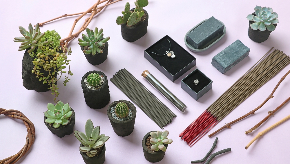 巨峰葡萄藤、炭相關產品設計
