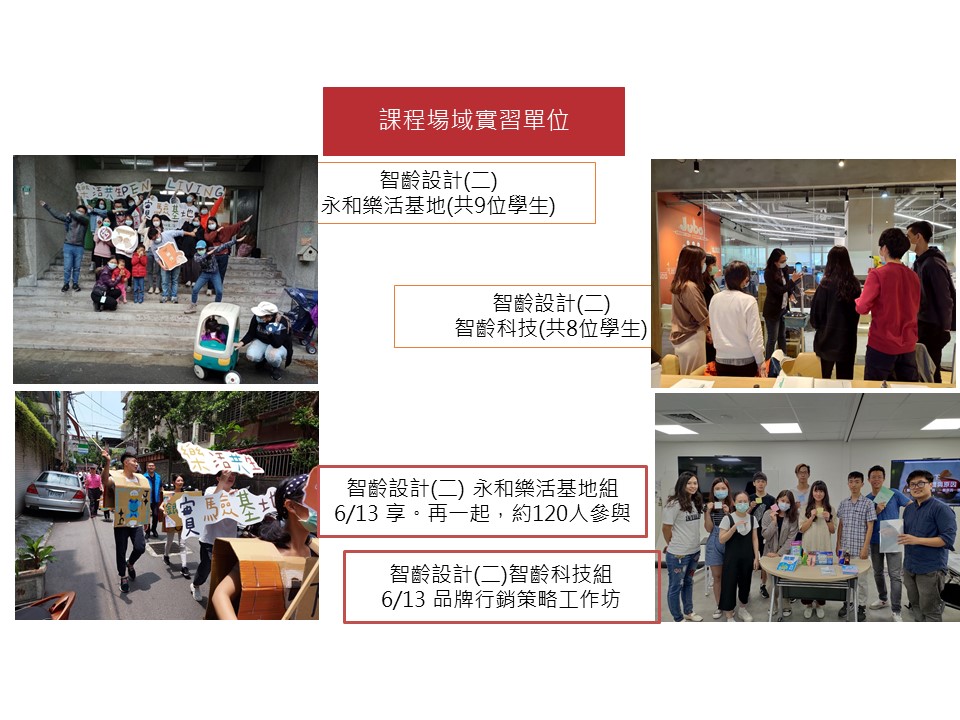 為了能夠讓學生了解長輩需求，
設計課程讓學生實際進入場域實習